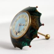 A SMALL UMBRELLA CLOCK, Brevette, Paris.