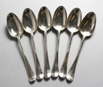 A SET OF SIX VICTORIAN SCOTTISH TABLESPOONS. Edinburgh 1850.