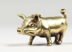 A PIG SHAPE VESTA CASE.