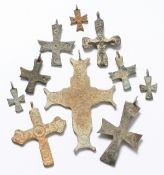 TEN SMALL ROMAN CROSSES
