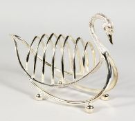 A CHRISTOPHER DRESSER DESIGN SWAN TOAST RACK.
