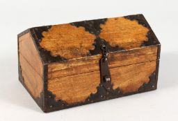 A METAL MOUNTED EASTERN CASKET. 7ins long.