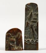 TWO SMALL CHINESE BRONZE 