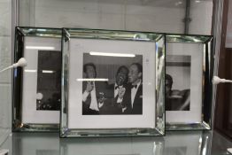 A set of five black and white photographic prints of screen stars of the 50's and 60's, to include