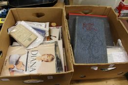 A large quantity of ephemera to include postcard album.
