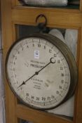 A pressure gauge.