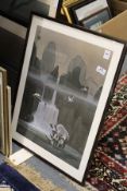 Three colour prints depicting animals in landscapes.