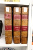 Lyttletons London 1808, three volumes rebound.
