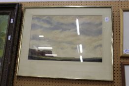 Coastal Landscape watercolour.