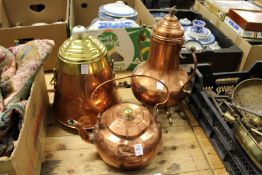 Continental copper and brass ware.