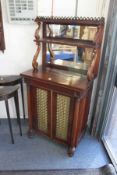 A Regency rosewood chiffonier of small proportions.