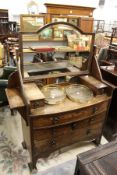 An Arts and Crafts ash dressing chest in the manner of Shapland & Petter.