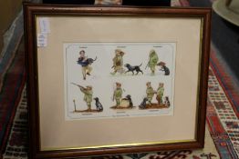 Three amusing colour prints.