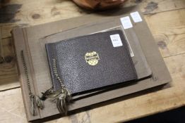 Three photograph albums.