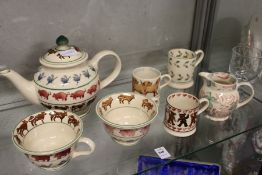 Emma Bridgewater china and glass.