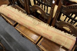 A machine-made Persian style rug.