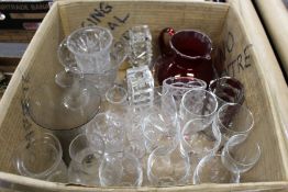 A quantity of glassware.