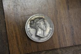 A small silver medal Strava da Lucca A Pisa 1808.