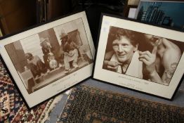 Dirk W De Jong, two photographic prints.