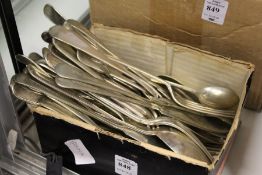 Plated flatware.