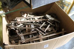 A quantity of O gauge railway track.