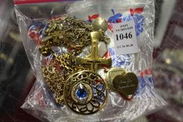 Decorative pendants and necklaces.