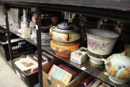 A large quantity of decorative china and glass.