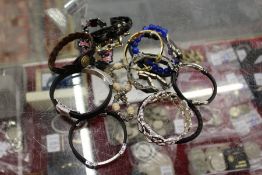 A quantity of decorative bracelets.