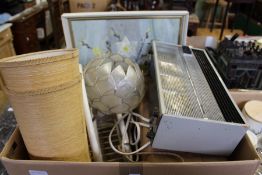 Miscellaneous items to include paintings, magazine rack etc.