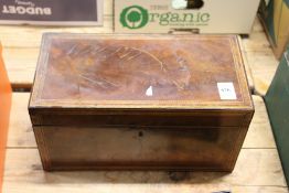 A Georgian tea caddy.