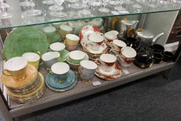 A Paragon Rockingham part tea service, Royal Albert Gossamer cups, saucers and plates, another