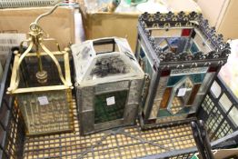 Three hall lanterns.