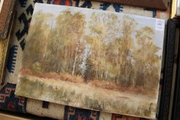 Heatherly Heath oil on canvas, unframed.