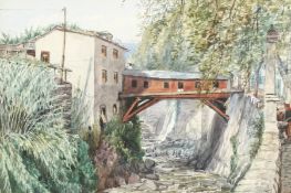 Canon Charles Swaine (19th/20th century), a set of four watercolours of scenes around Funchal,