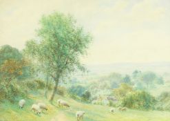 Roberto Angelo Kittermaster Marshall (1849-1926) British. 'Distant Southdowns from Warbleton,