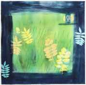 Heidi Konig (b.1964) German/British. 'Herbst Laub' a Scene of Autumnal Foliage, Mixed Media, Signed,