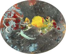 Borge Sornum (1920-1985) Danish. An Abstract Composition, Oil on Panel, Signed and Dated '62.