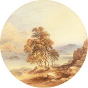 John Edmund Buckley (1824-1876) British. A Mountain River Landscape, Watercolour, Signed, 10