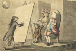 After Bunbury, a set of four hand coloured prints, 10