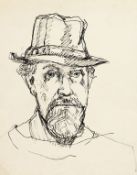 Peter Collins A.R.C.A. (1923-2001), Four nudes and a self-portrait, variously signed and dated,