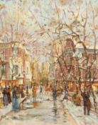Vladimir Orlov, Russian, 'In Moscow', Signed oil on canvas, 16