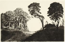 Alfred R. Blundell. 'A Breckland Road', Etching, Signed in Pencil, Unframed, 7