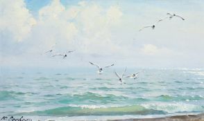 Yuri Voyevoda (b.1944) Russian, 'In The Morning', signed oil on board, 6