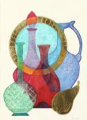 Barbara Hooper (20th century) British, 'The Golden Pear', mixed media, signed 18