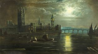 Ansdell Smythe (19th/20th century) British, A view of the Thames with St. Pauls and a view of the