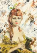 Betty Raphael (20th century), Portrait of a Lady, oil on canvas, signed, 21