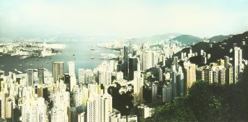 Ben Johnson (B. 1946) British, 'Hong Kong panorama 1997', signed, inscribed, dated and numbered 1/