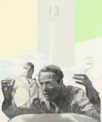 After Pietro Psaier 'Mind Games, Dance of Death' silk screen with monochrome block, signed and