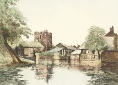 William Tatton Winter (1855-1928). 'Sudbury Watch Tower, Canterbury', Etching, Signed in Pencil. 10