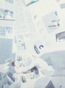 Tony Phillips, (B.1952) British, 'Icarus no.22 Life Trap', watercolour, signed in pencil, 28